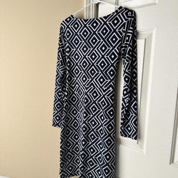 INC Geometric Black/White Casual Dress - Picture 2 of 11